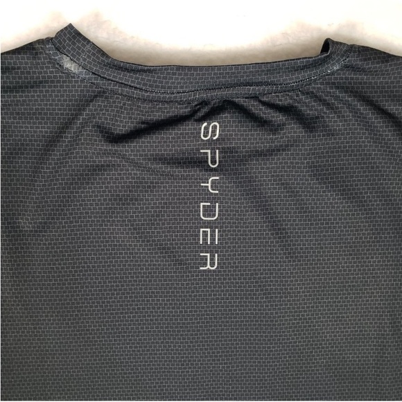 Spyder Swim Rash Guard UPF 30+ Size Large Short Sleeve Spyder Rash Guard size L! - Picture 6 of 15